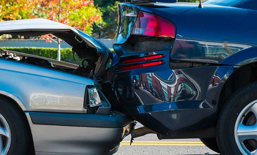 An image of a two-car crash