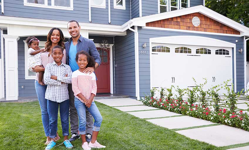 Happy Family celebrating new home