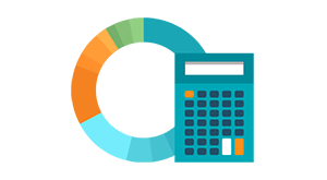 Chart and calculator icon