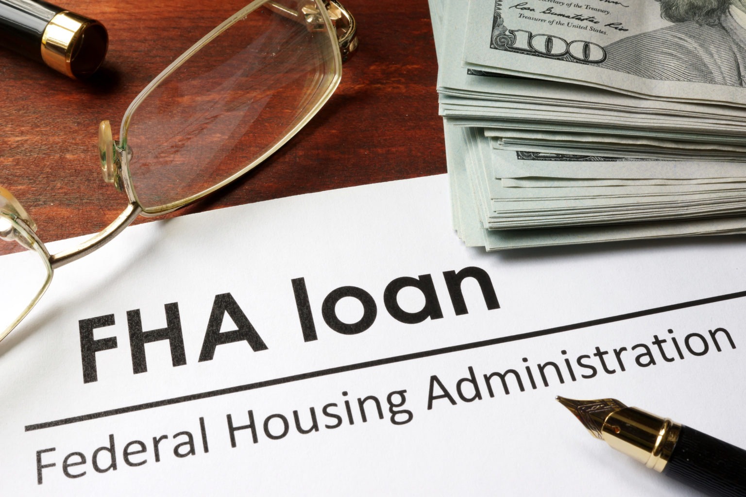 Image of FHA loan paperwork