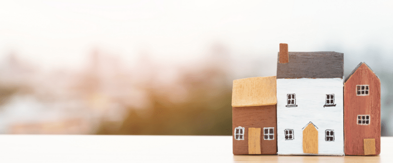 An image of a small miniature house.